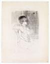 HENRI TOULOUSE-LAUTREC Lender assise.